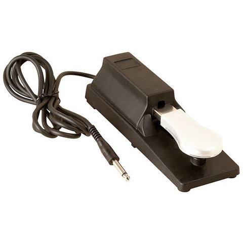 On Stage Sustain Pedal Piano Style with Built-In 6' Cord and Polarity Switch
