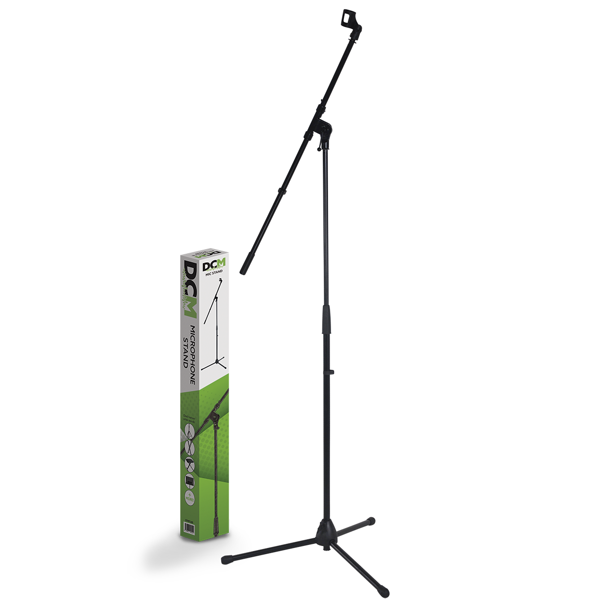 DCM MTL05 Microphone Boom Stand Black with Mic Clip